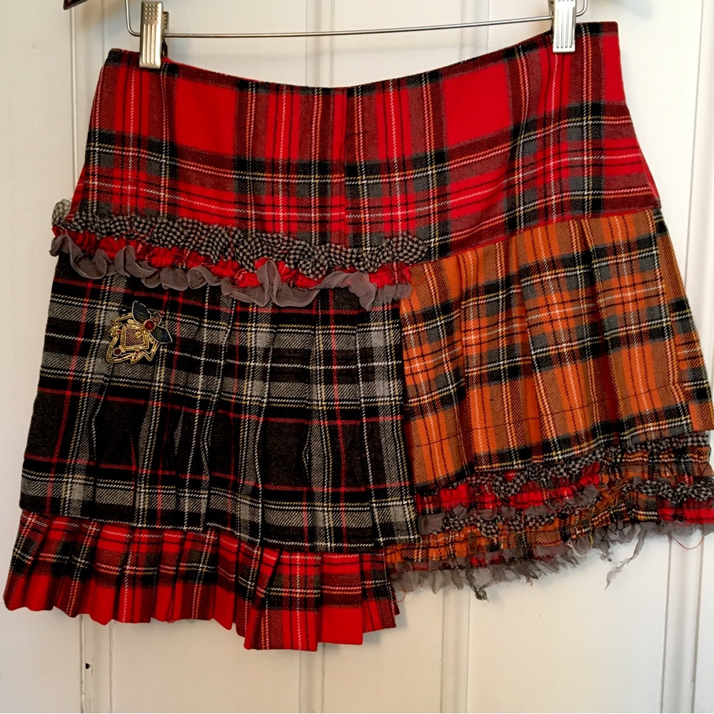 Vintage Westwood style plaid skirt